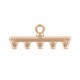 Cymbal ™ DQ metall Endstück Rozos V für SuperDuo Perlen - Rosé Gold